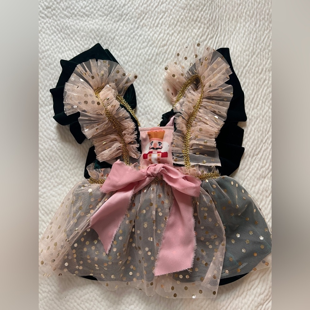 Nutcracker Christmas Dress Velvet Christmas Outfit - Picture 3 of 4